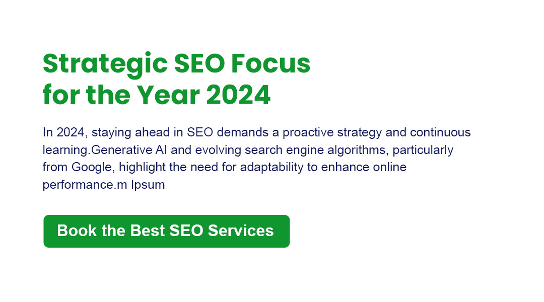 What is the SEO strategy in 2024? The SEO Focus in 2024