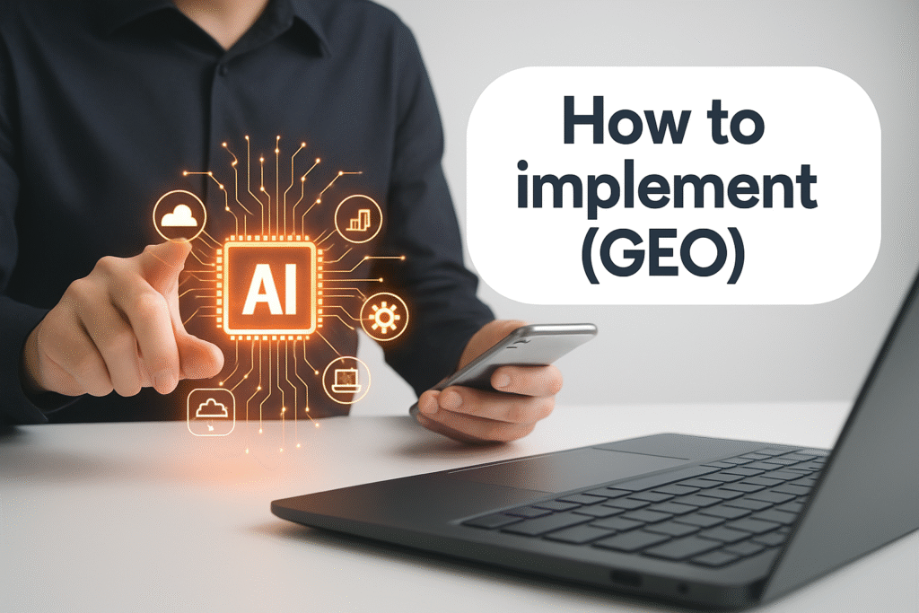 how to implement generative engine optimization