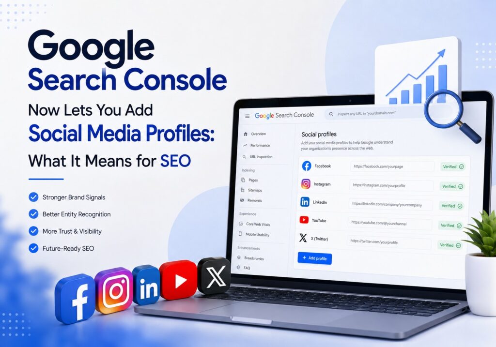 Google Search Console Social Media Profiles